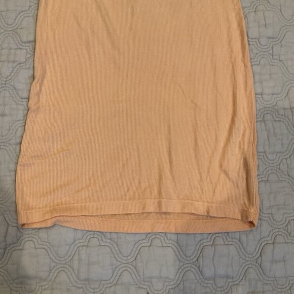 Talentless Women’s Ribbed Modal Tank Mini Stretchy Dress Orange Size Small fit - Picture 5 of 11